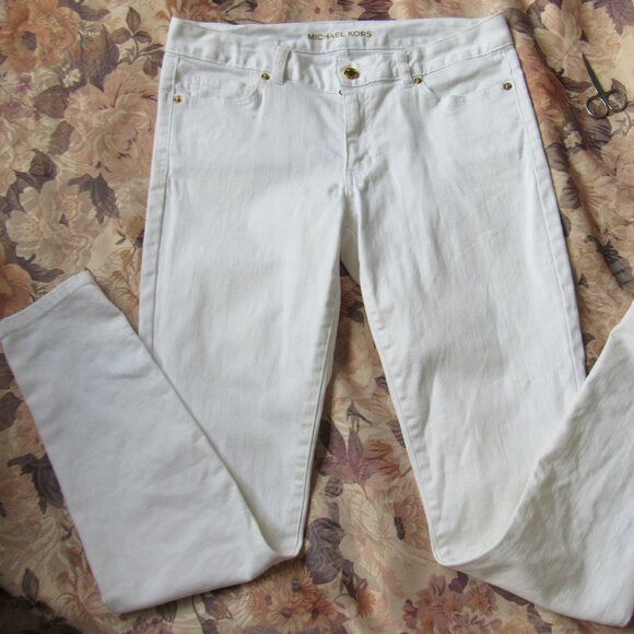 Michael Kors Women Jeans, White, sz.8, cotton - Picture 1 of 5